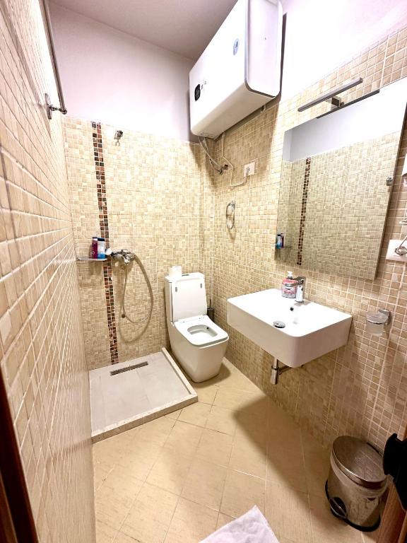 Koupelna v ubytování HOTEL NOBEL CENTER