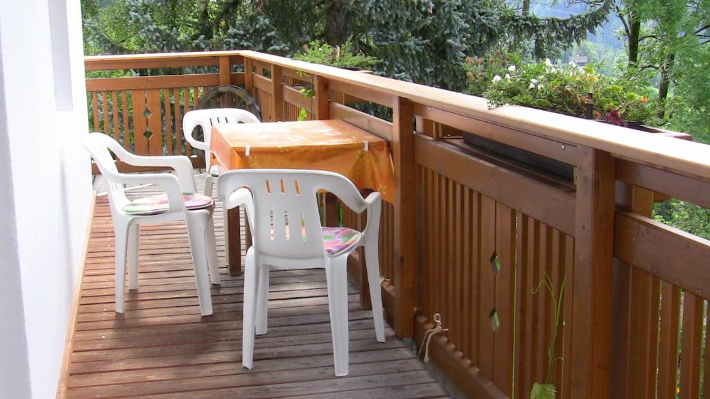 Balkón nebo terasa v ubytování Ferienwohnung Keseberg