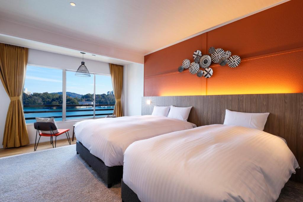 Oyado Andon Toba - Chambre Twin Supérieure Avec Vue Sur La Mer