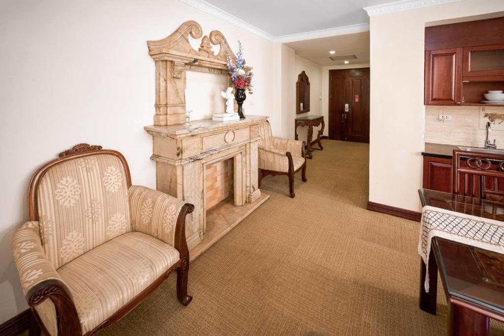 Posezení v ubytování EDEN HOTEL HÀ NỘI