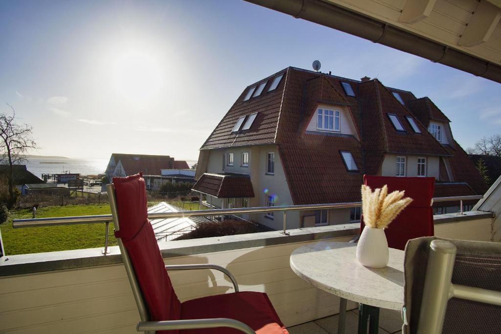 Balkón nebo terasa v ubytování Hafenhäuser Breege FeWo 05 - Balkon
