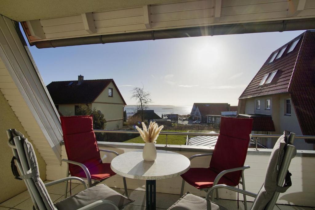 Balkón nebo terasa v ubytování Hafenhäuser Breege FeWo 05 - Balkon
