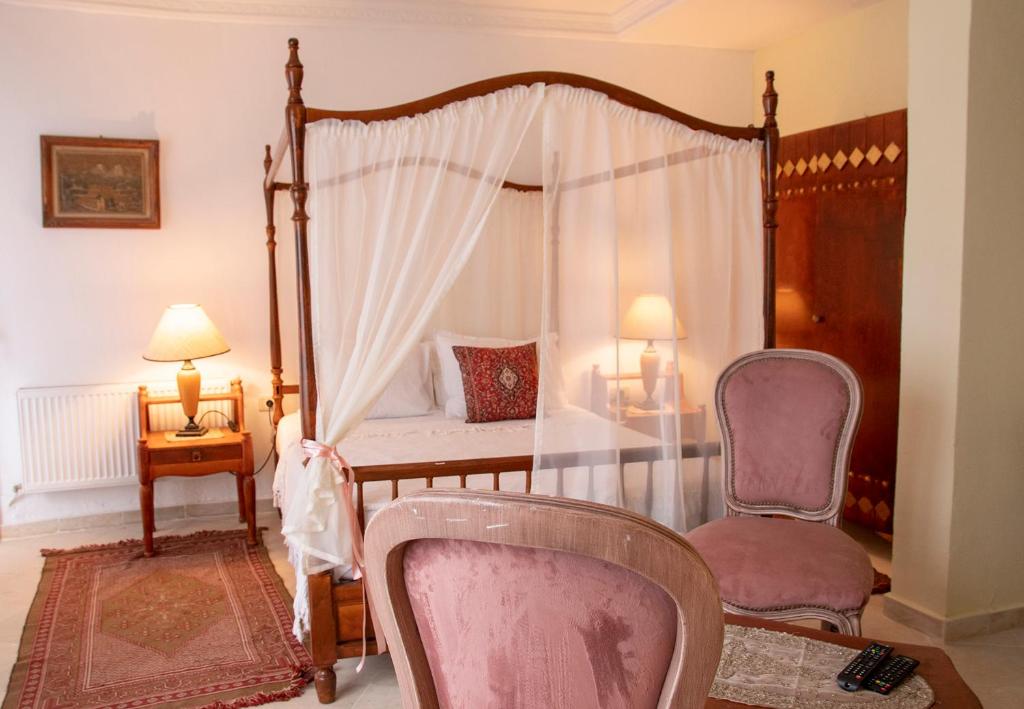 Posezení v ubytování Dar Yessine Boutique Hôtel