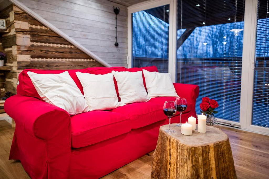 Posezení v ubytování Apartmán Nebe