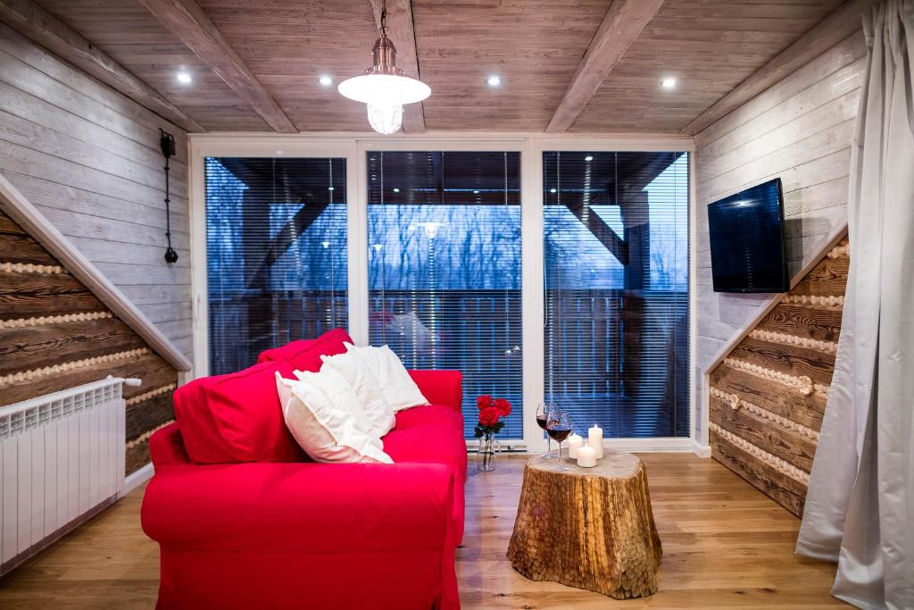 Posezení v ubytování Apartmán Nebe