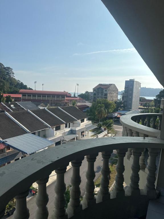 Balkón nebo terasa v ubytování coralbay apartment pangkor island