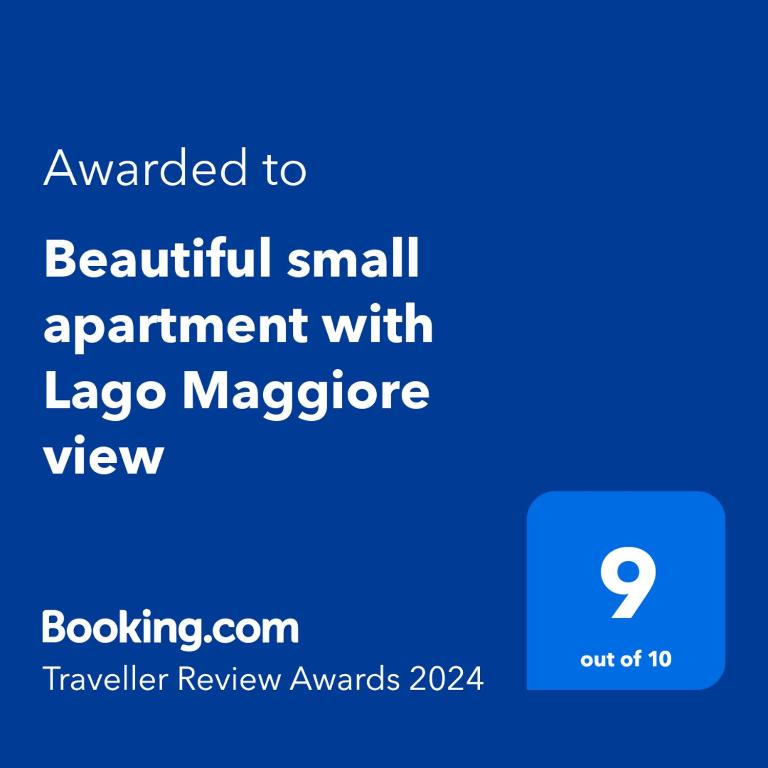 Certifikát, hodnocení, plakát nebo jiný dokument vystavený v ubytování Beautiful small apartment with Lago Maggiore view