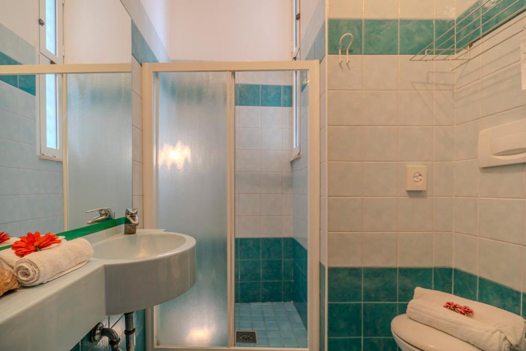 Kúpeľňa v ubytovaní Hotel Faber