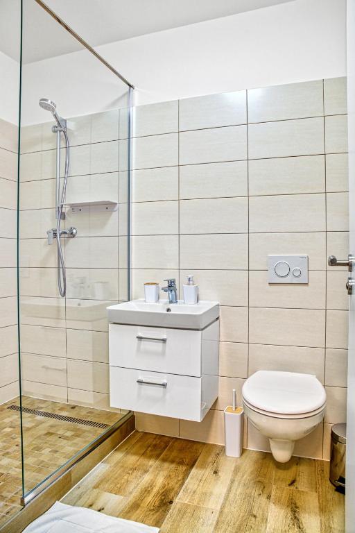 Koupelna v ubytování Hotel a Restaurace Růže