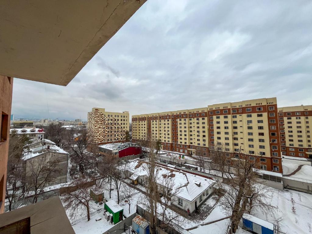Апартаменты рядом с метро Раимбек v zimě