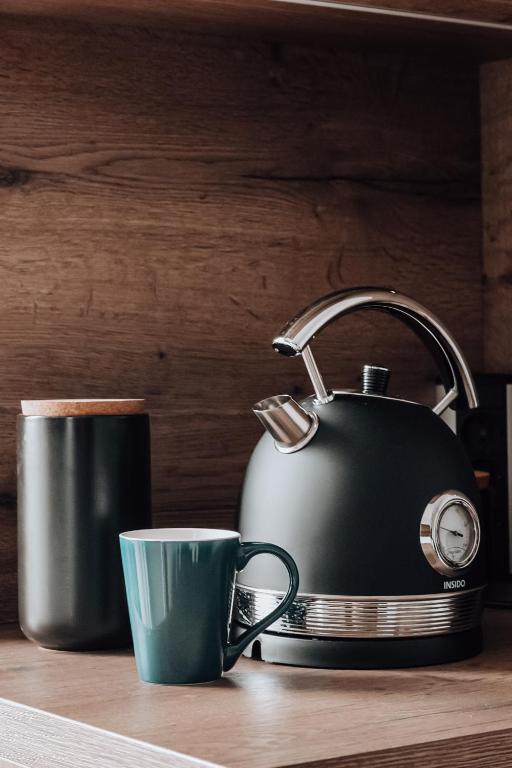 Coffee and tea making facilities at Ligeti Bástya Vendégház