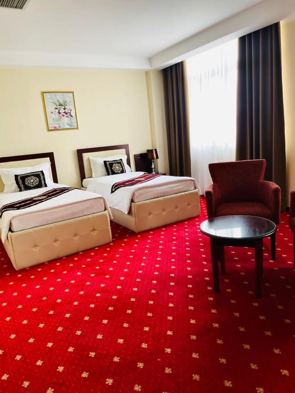 Hotel Shumonにあるベッド
