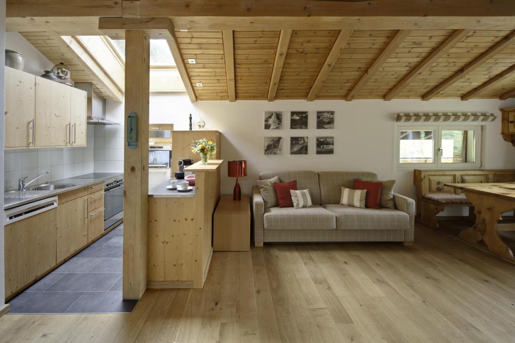 Kuchyň nebo kuchyňský kout v ubytování Apartments Styria