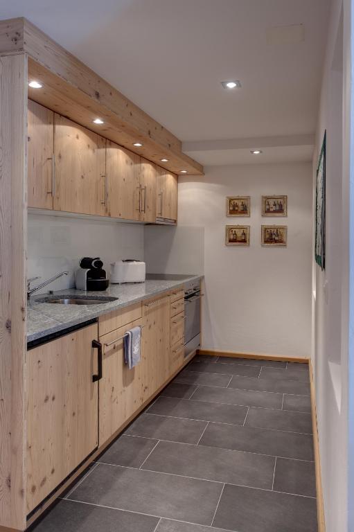 Kuchyň nebo kuchyňský kout v ubytování Apartments Styria