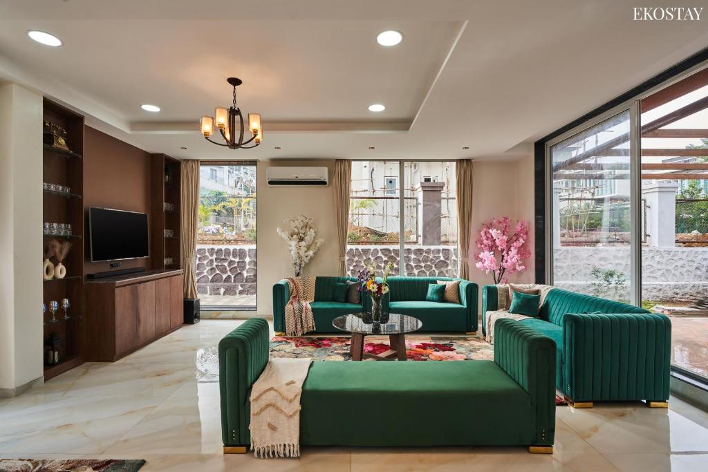 TV a/nebo společenská místnost v ubytování EKOSTAY - Luxe - La Casa Grande