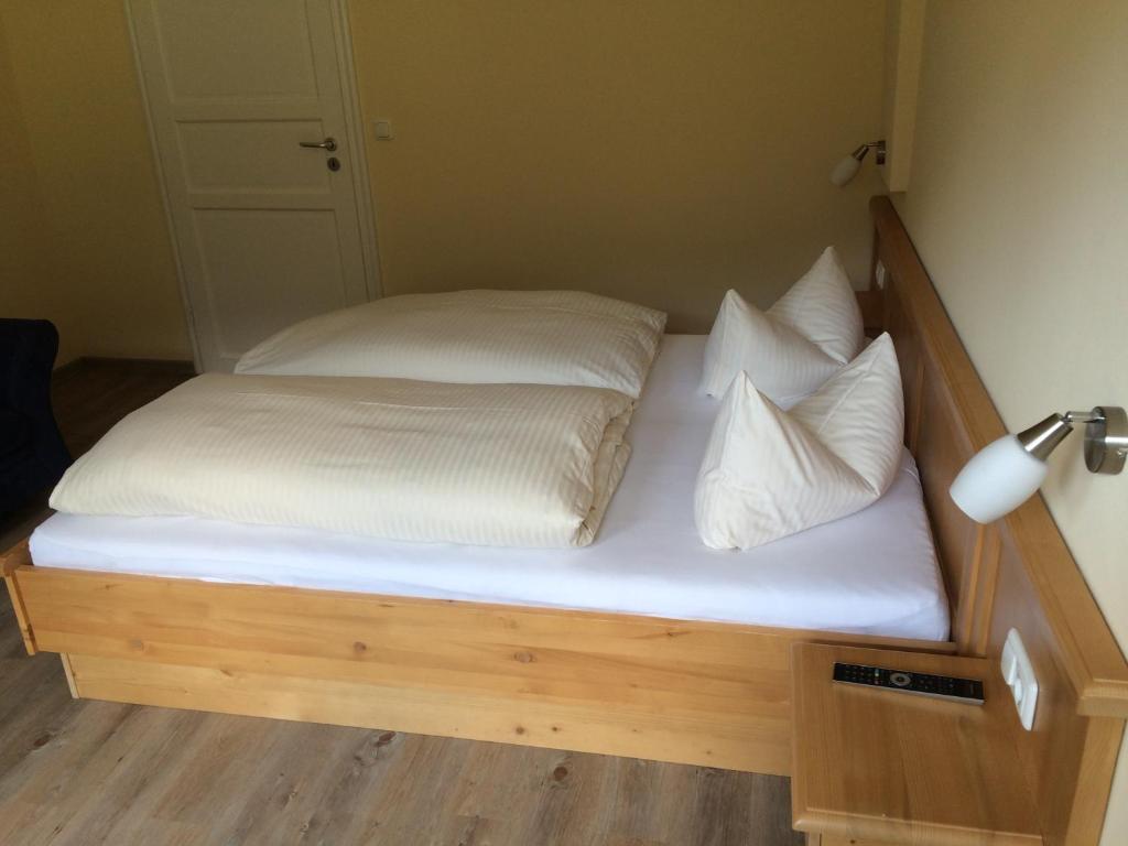 Postel nebo postele na pokoji v ubytování Gästehaus Brandnerhof