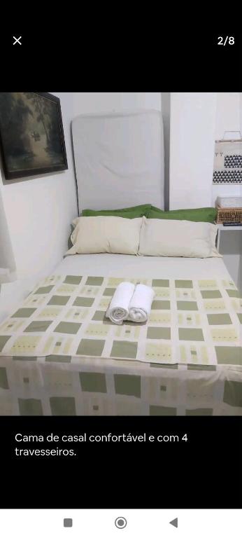 Postel nebo postele na pokoji v ubytování Quarto privado em Copacabana