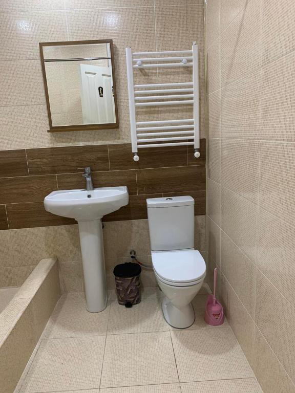 Koupelna v ubytování Villa Bodbe