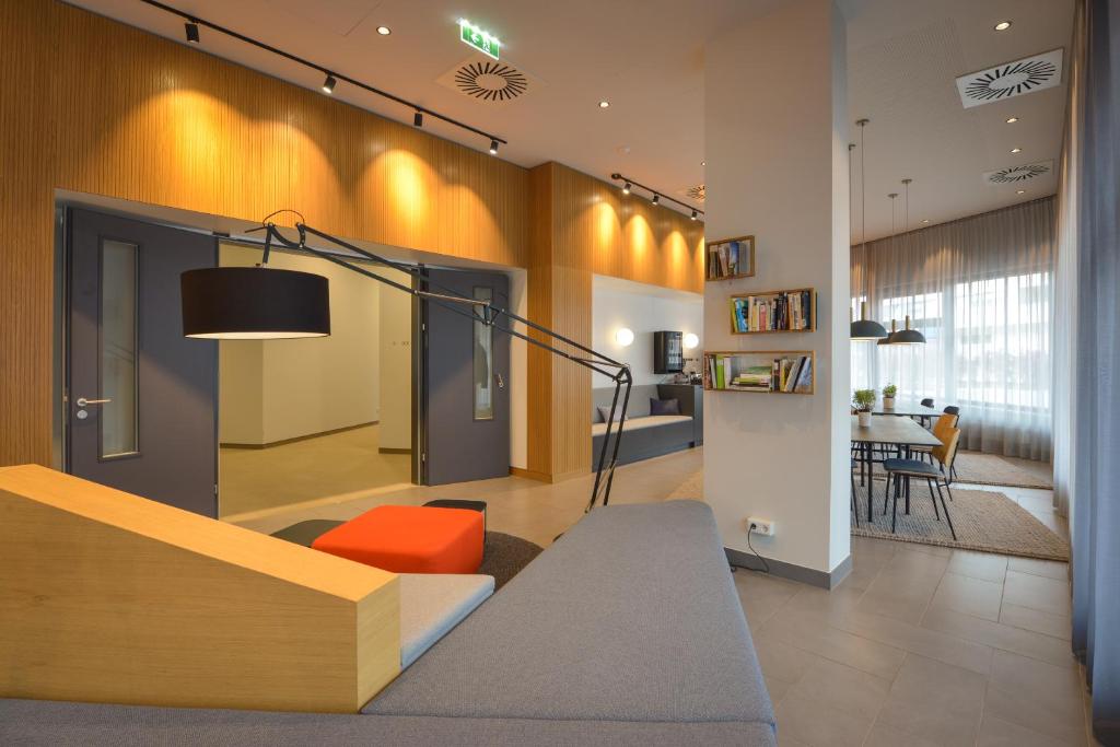 Kuchyň nebo kuchyňský kout v ubytování smartments Wien Hauptbahnhof - Serviced Apartments