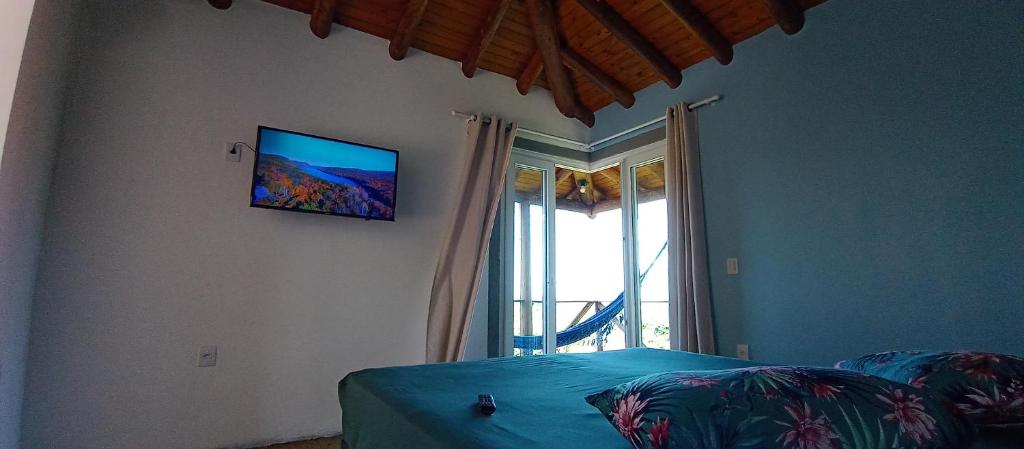 Postel nebo postele na pokoji v ubytování Chalé Bela Vista