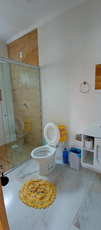 Koupelna v ubytování Chalé Bela Vista