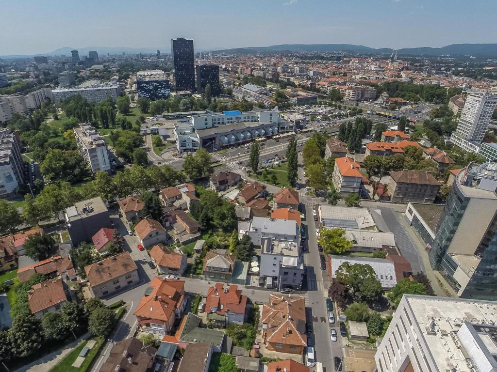 Widok na miasto Zagrzeb z tego hotelu