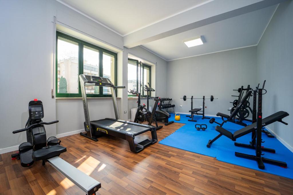 Fitness centrum a/nebo fitness zařízení v ubytování Hotel Europa
