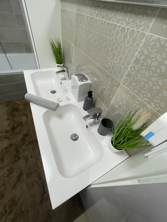 Koupelna v ubytování VRG 1 Exkluzív Apartman