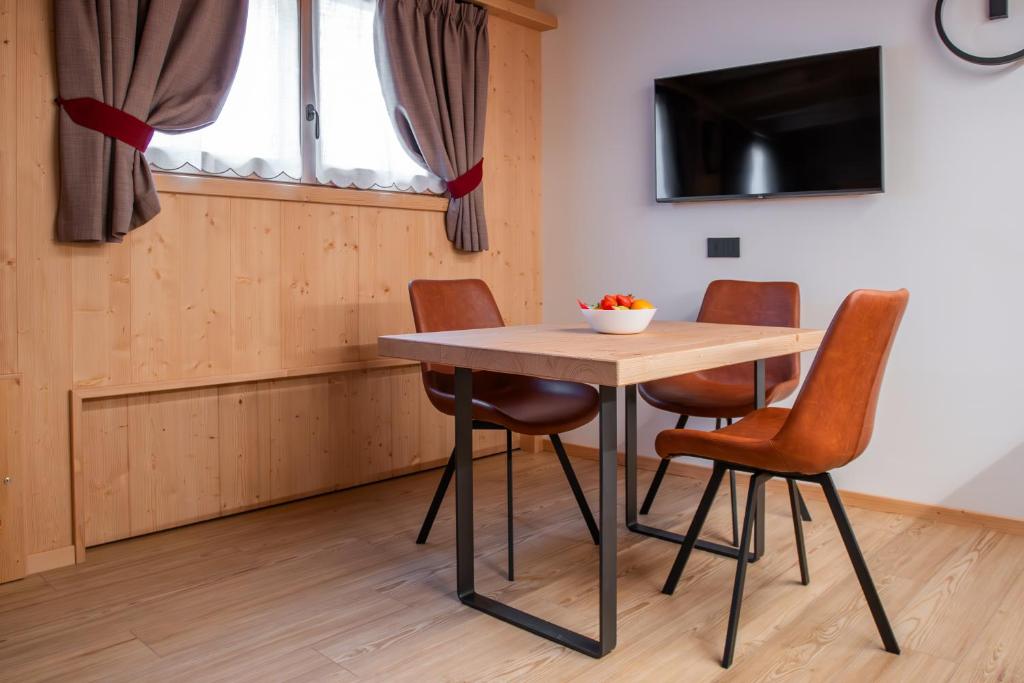 Sjónvarps- og/eða afþreyingartæki á Chalet al Tabià