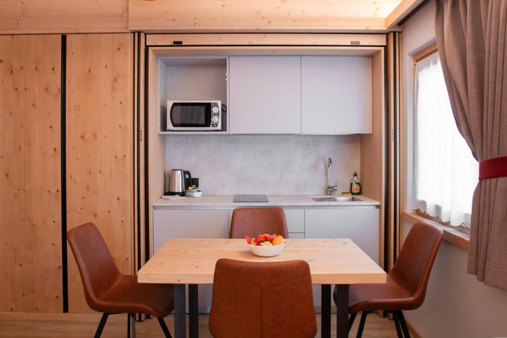 Eldhús eða eldhúskrókur á Chalet al Tabià
