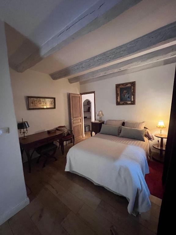 Postel nebo postele na pokoji v ubytování Appartement des Sablons