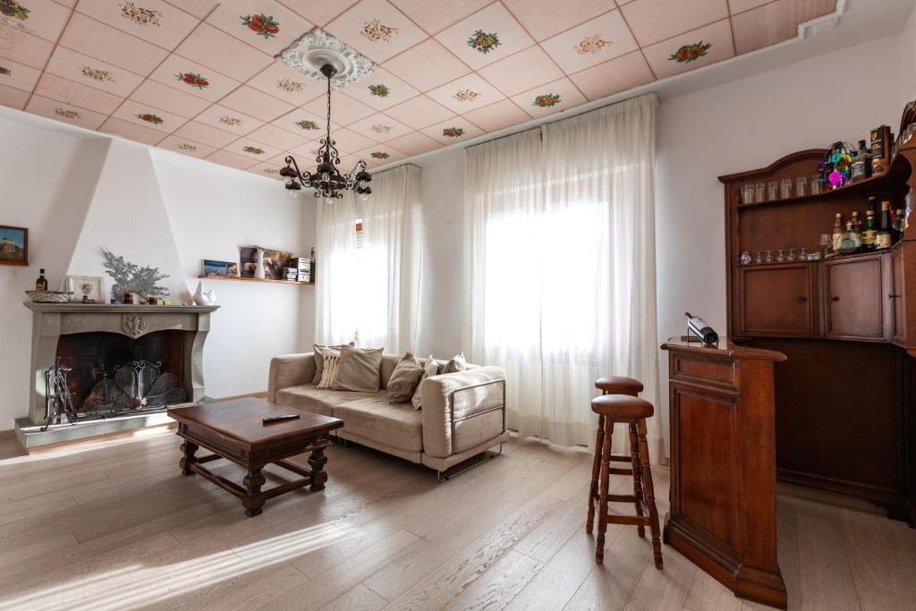 Posezení v ubytování Accogliente casa a Pontassieve