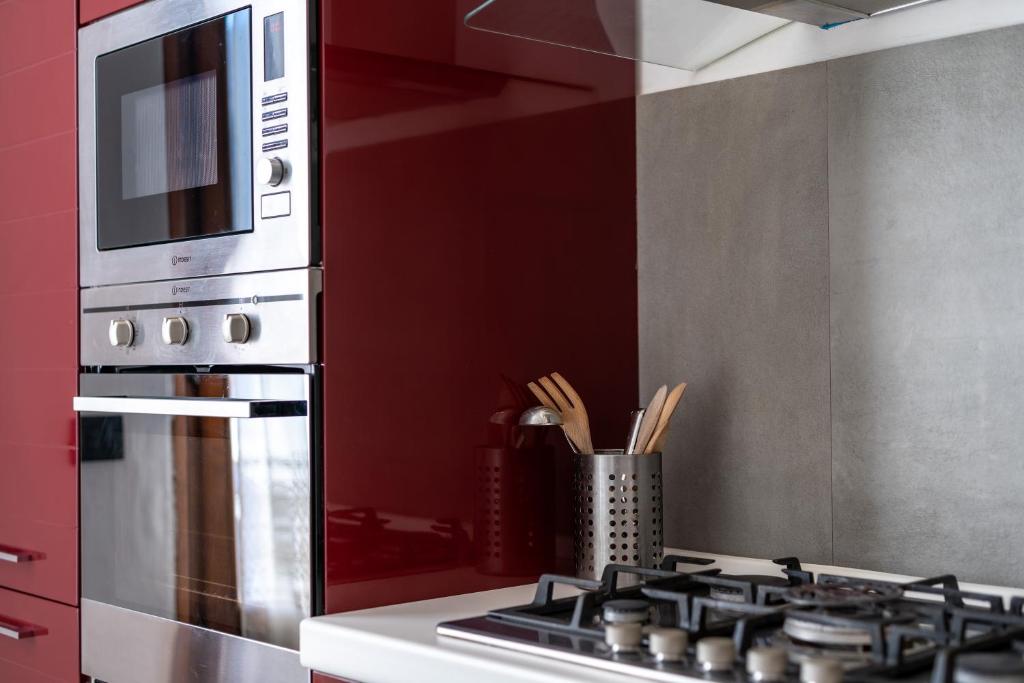 Kuchyň nebo kuchyňský kout v ubytování Accogliente casa a Pontassieve