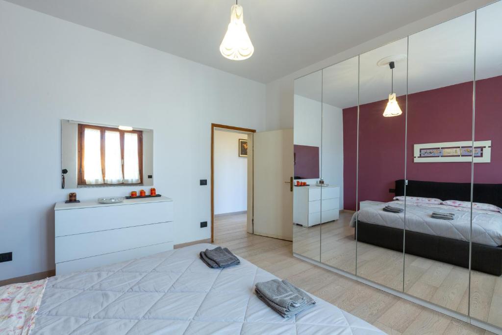 Postel nebo postele na pokoji v ubytování Accogliente casa a Pontassieve