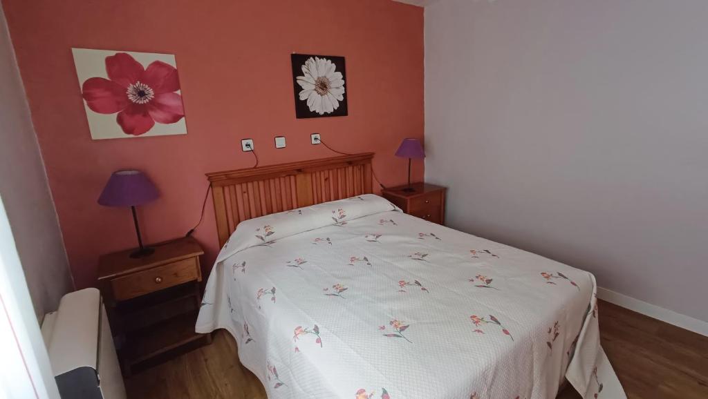 Postel nebo postele na pokoji v ubytování Casa la palmera