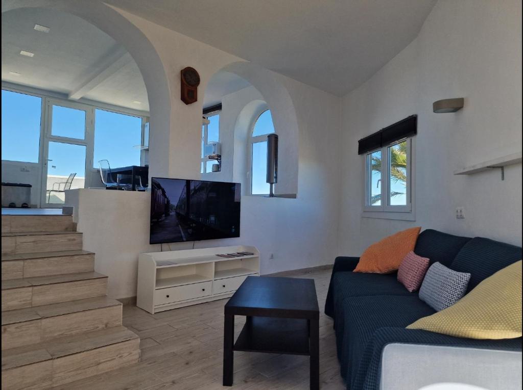 Posezení v ubytování Casa Azuaje