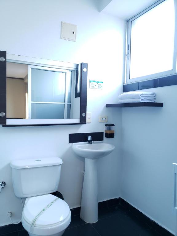 Koupelna v ubytování Hotel Suite Center Pereira