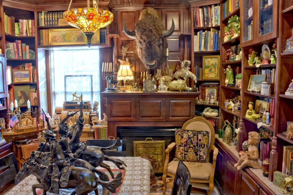 Knihovna v bed and breakfast