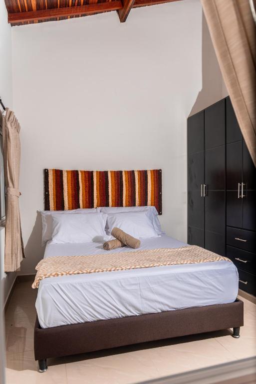Voodi või voodid majutusasutuse Apartamento Anawasi, Terraza Privada, Camas Queen y Parqueadero toas