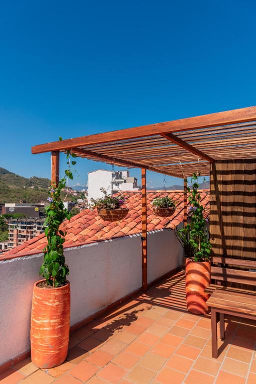 Rõdu või terrass majutusasutuses Apartamento Anawasi, Terraza Privada, Camas Queen y Parqueadero