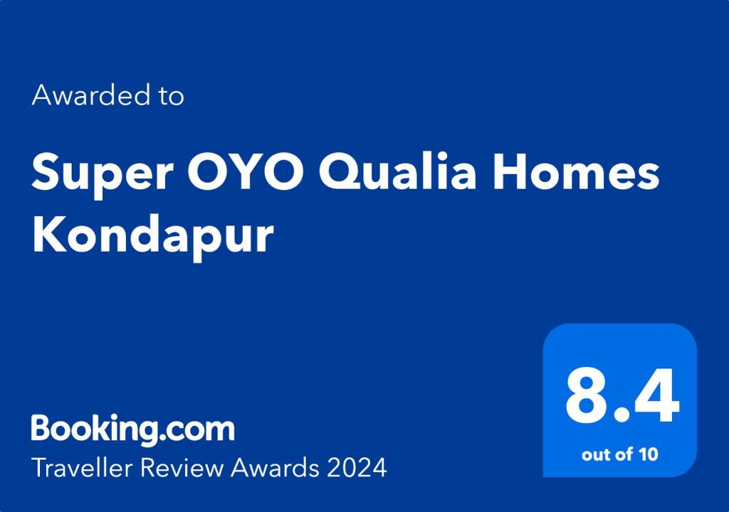 Сертификат, награда, табела или друг документ на показ в Qualia Homes Kondapur