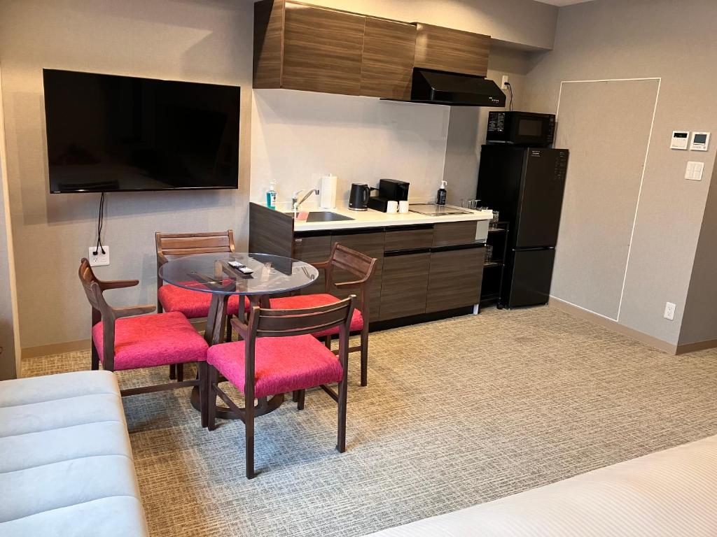 Kuchyň nebo kuchyňský kout v ubytování ENT TERRACE AKIHABARA