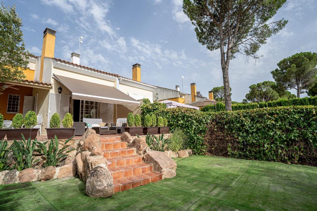 Κήπος έξω από το Casa los Jardines del Lago