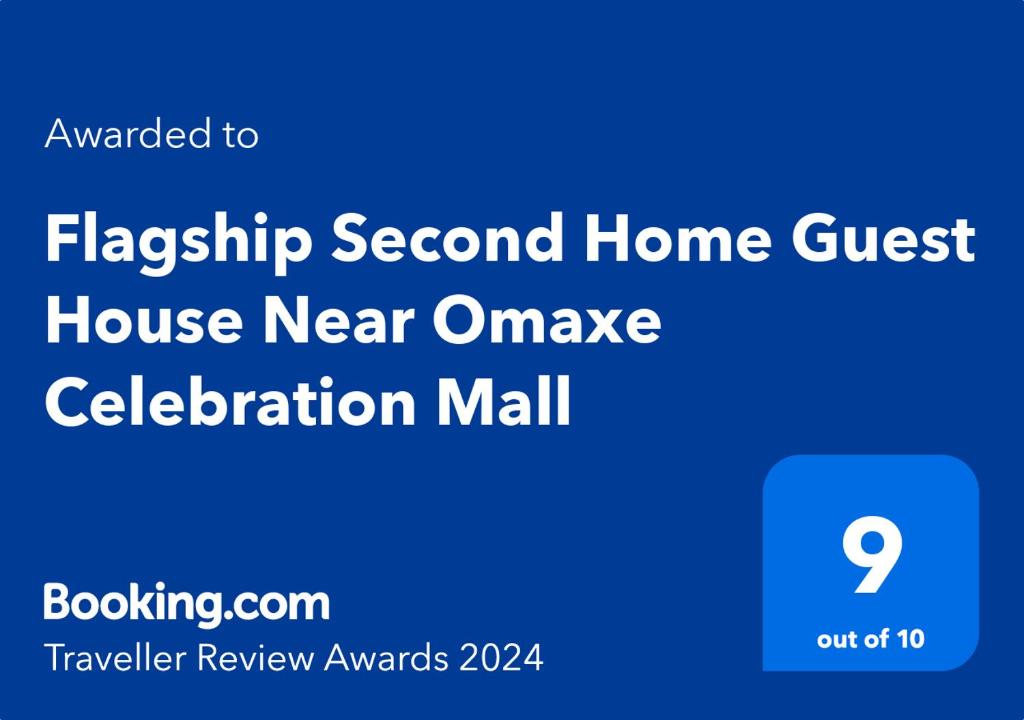 Un certificat, premiu, logo sau alt document afișat la Flagship Second Home Guest House Near Omaxe Celebration Mall