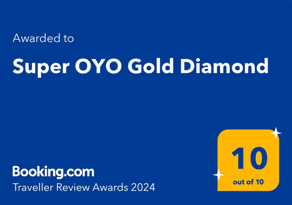 Un certificat, premiu, logo sau alt document afișat la OYO Gold Diamond