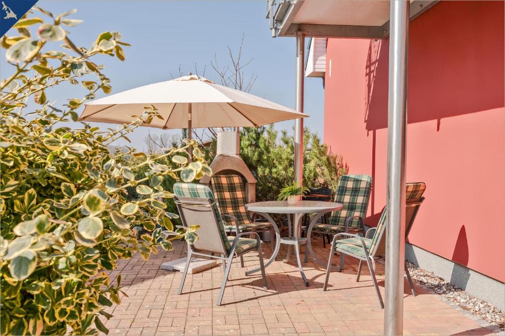 Patio nebo venkovní prostory v ubytování Ferienwohnung Thurbruch