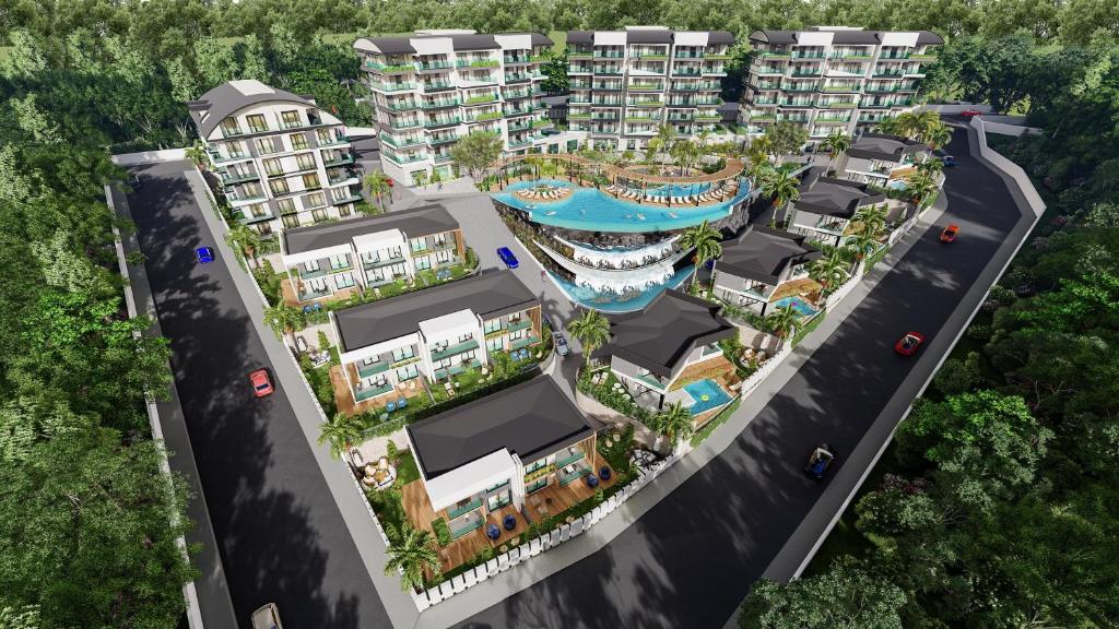 an image of a rendering of aominium project at Casa Hills in Alanya