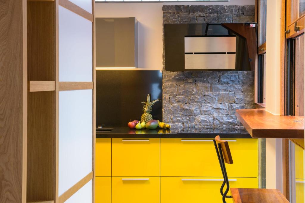 Kuchyň nebo kuchyňský kout v ubytování Casa di Plaka
