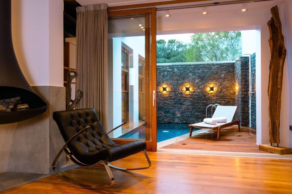 Posezení v ubytování Casa di Plaka