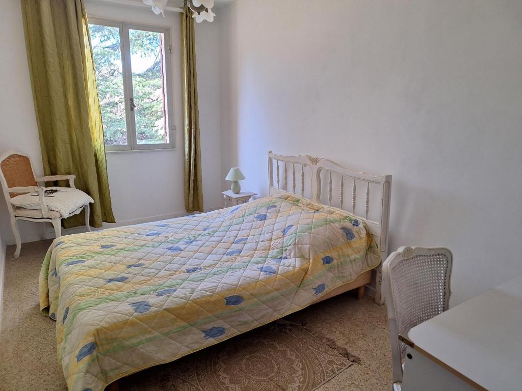 Postel nebo postele na pokoji v ubytování La Bastide des Cades
